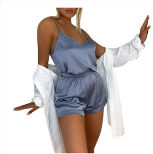 Women Sexy Sleepwear Sleeveless Babydoll Strap - ROUTINE FASHION